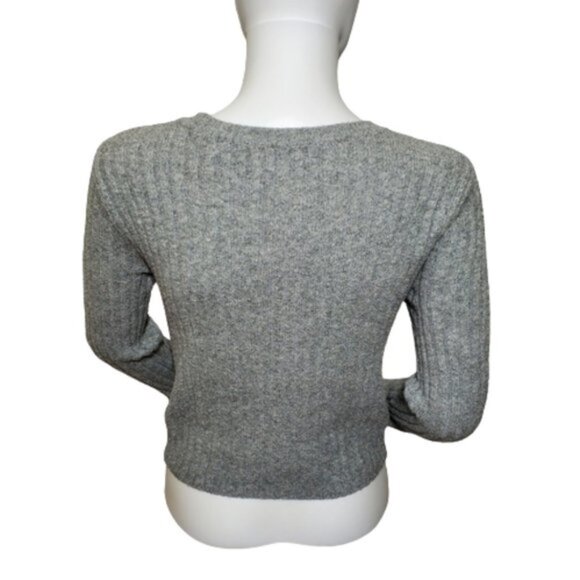 Hollister Women’s Ribbed Knit Sweater – Gray – Size XS (Extra Small) - Picture 8 of 11